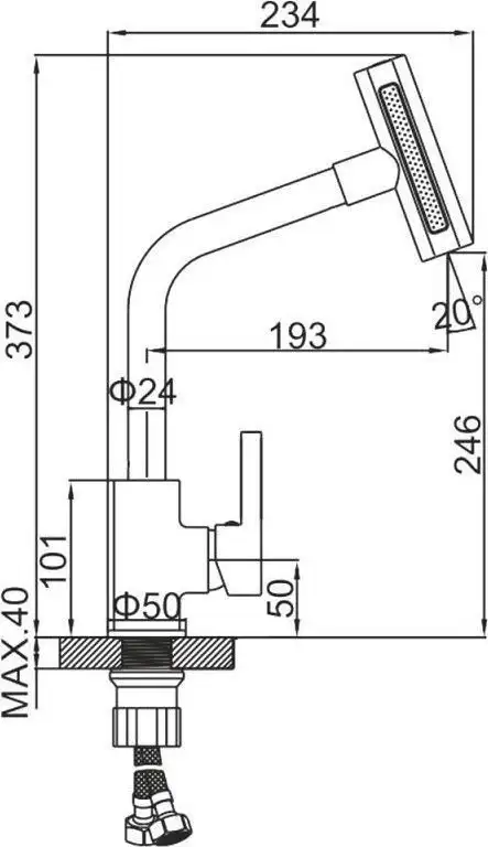 Смеситель Ledeme L4099D-4 - фото товара