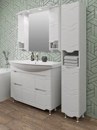 Runo Тумба с умывальником Runo Стиль 105 + Стиль 1050 (напольная) – изображение в каталоге