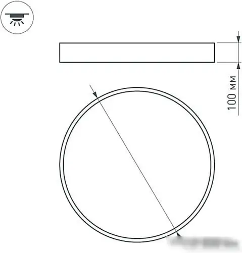 Светодиодная панель Arlight SP-TOR-PILL-R800-94W Warm3000 023003(2) – фото товара