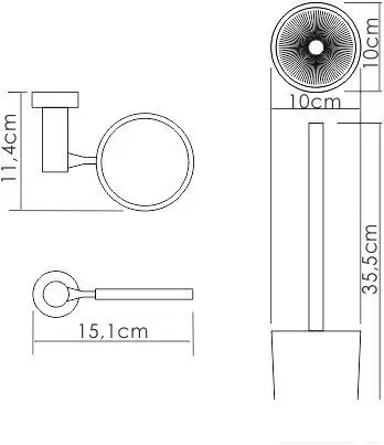 Ершик для унитаза Wasserkraft K-28227 – фото товара