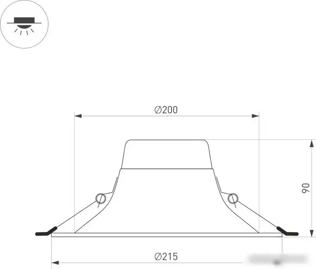 Точечный светильник Arlight MS-BLIZZARD-BUILT-R215-20W Warm3000 036575 – фото товара