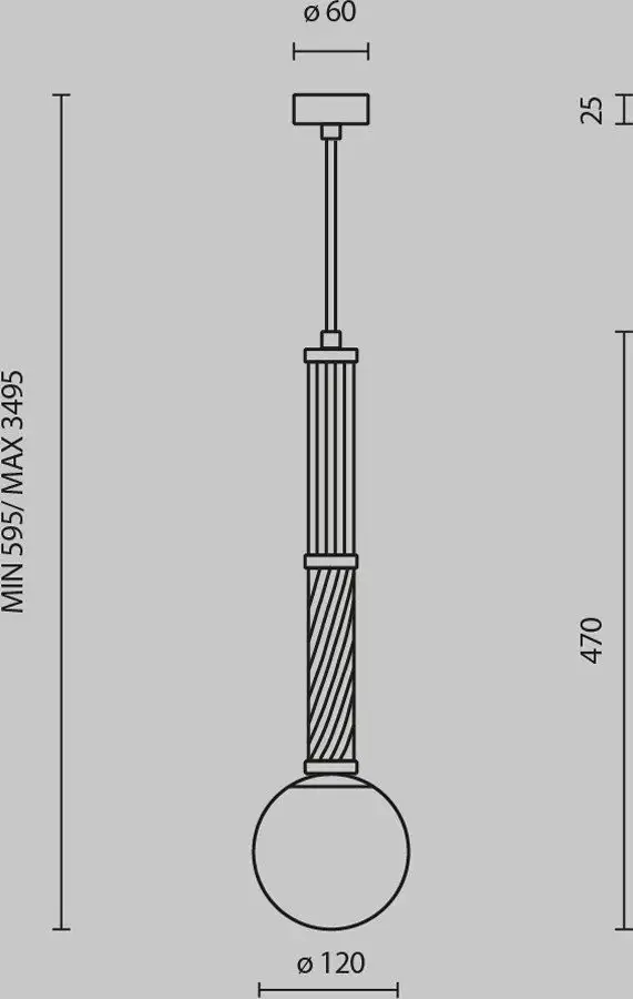 Подвесная люстра Maytoni Teatro MOD287PL-01BS – фото товара