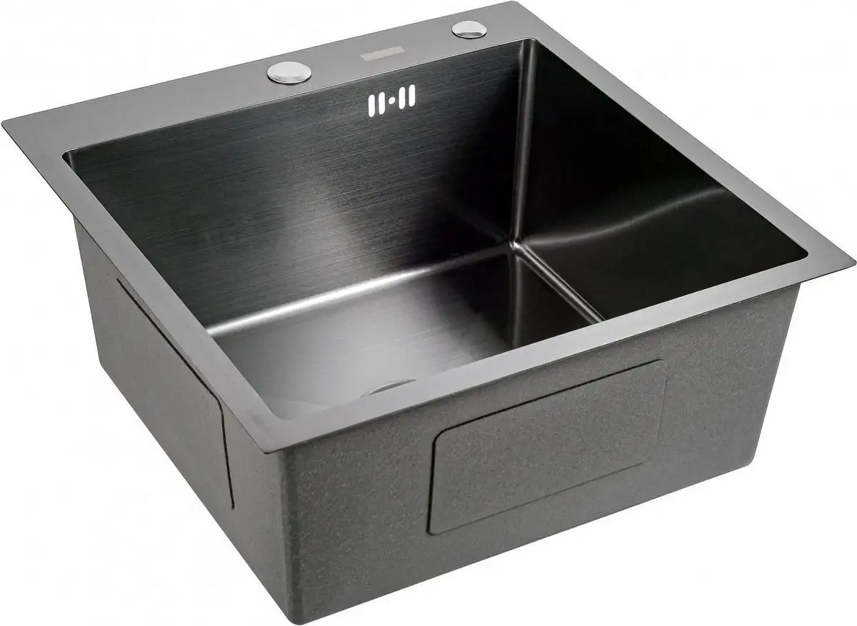 Кухонная мойка Futur FK 4548 B Eco Embossing (черный нано) - фото товара