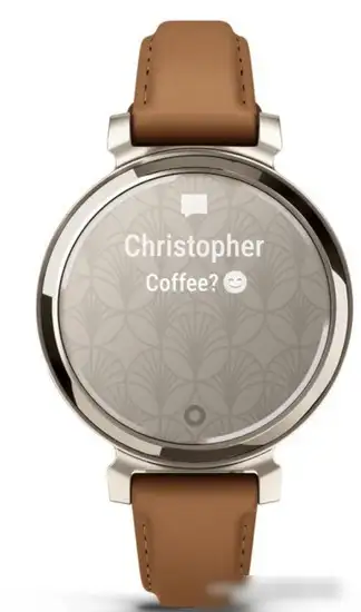 Умные часы Garmin Lily 2 Classic (кремовое золото/коричневый) – фото товара