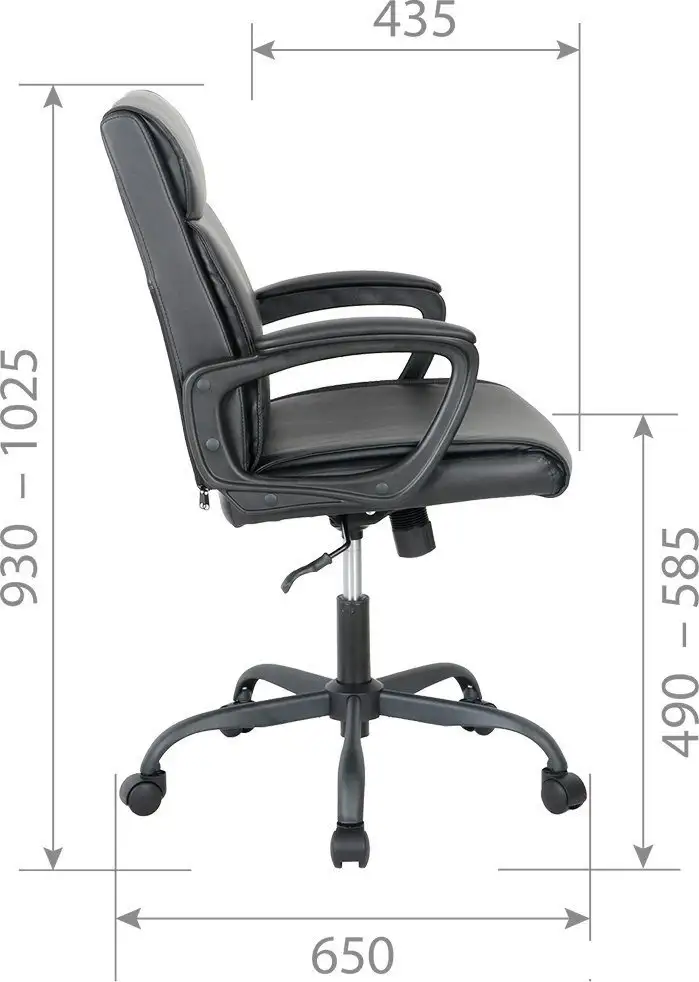 Офисное кресло CHAIRMAN CH303 (экокожа, коричневый) – фото товара