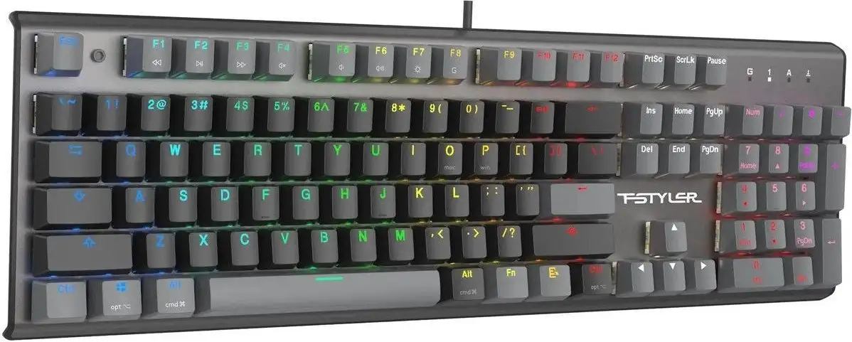 Клавиатура A4Tech Fstyler FS100 Neon (серый/черный) – фото товара