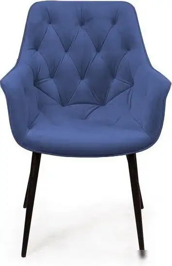 Стул с подлокотниками Ваш день Archi Barkhat 81 (темно-синий, 2шт)