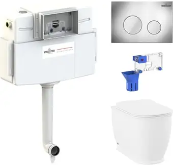 Унитаз Lavinia Boho Relfix Bell Pro 5 в 1 87060210 (хром пластик) - изображение в каталоге