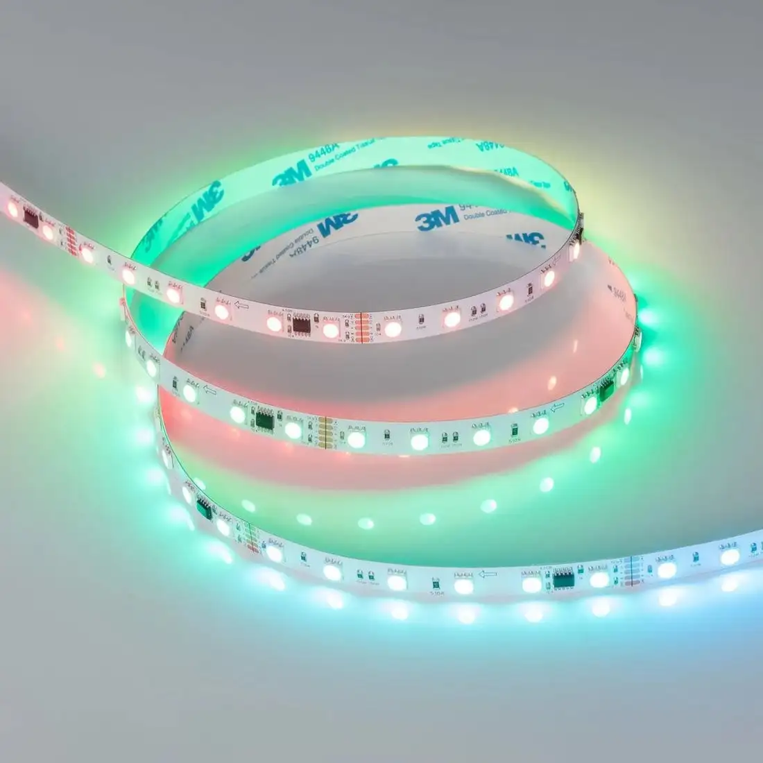 Светодиодная лента Arlight 14W/m 60LED/m 5060SMD разноцветный 5М DMX-B60-10mm 24V 039183 – фото товара