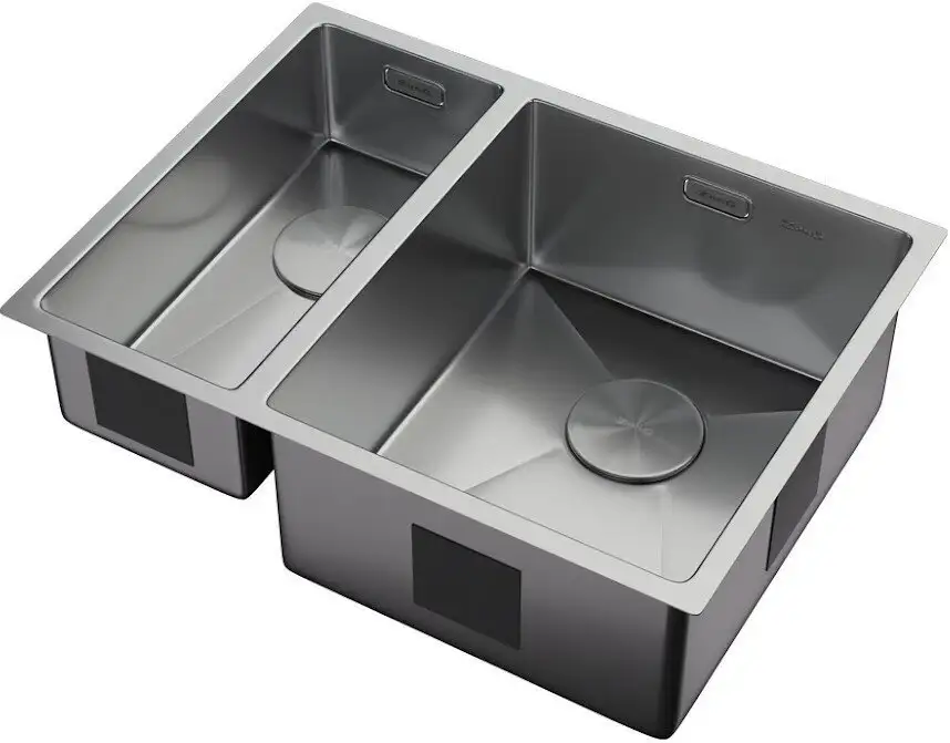 Кухонная мойка ZorG Zerox 58-2 U / IF-L Steel - фото товара