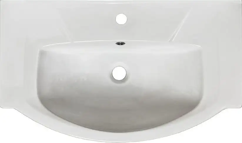 Runo Тумба с умывальником Runo Милано 75 + Элеганс 75 (напольная, белый) – фото товара