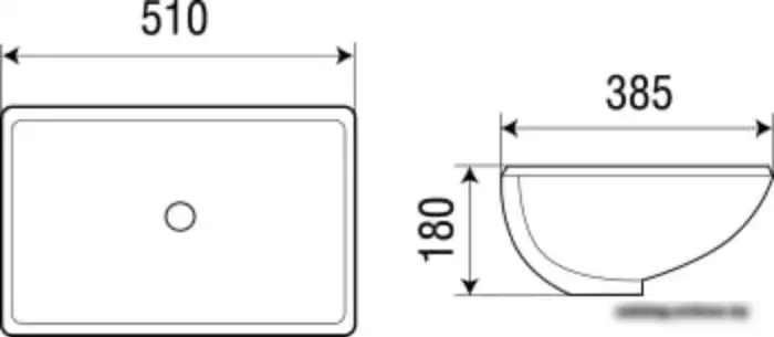 Умывальник WeltWasser Deilbach 6008 - фото товара