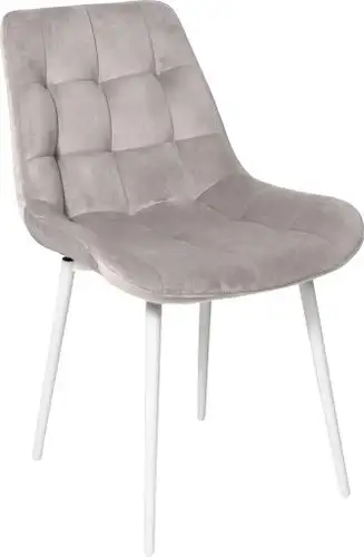 Стул Алвест AV 405 (бежевый бархат Confetti smoke/белый) – изображение в каталоге