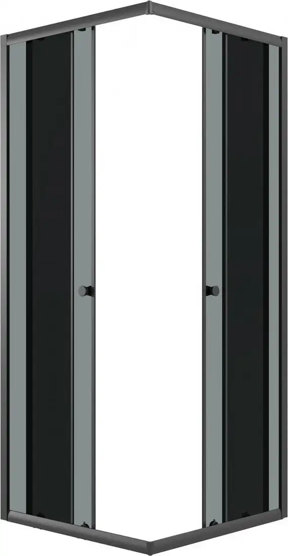 Душевой уголок Niagara Eco NG-1009-14QT 90x90x190 (черный/стекло тонированное) - фото товара
