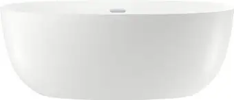 Ванна Wellsee ?clatant 159x74 231301001 (отдельностоящая ванна белый глянец, экран, ножки, сифон-автомат хром) - изображение в каталоге