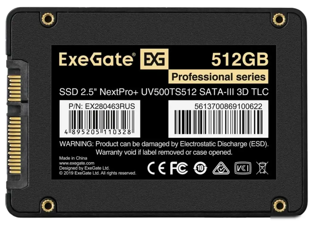 SSD ExeGate NextPro+ UV500TS512 512GB EX280463RUS – фото товара