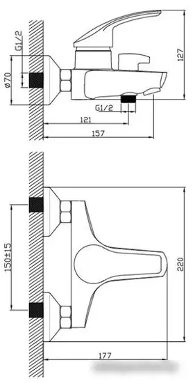 Смеситель Diadonna D80-330102 - фото товара