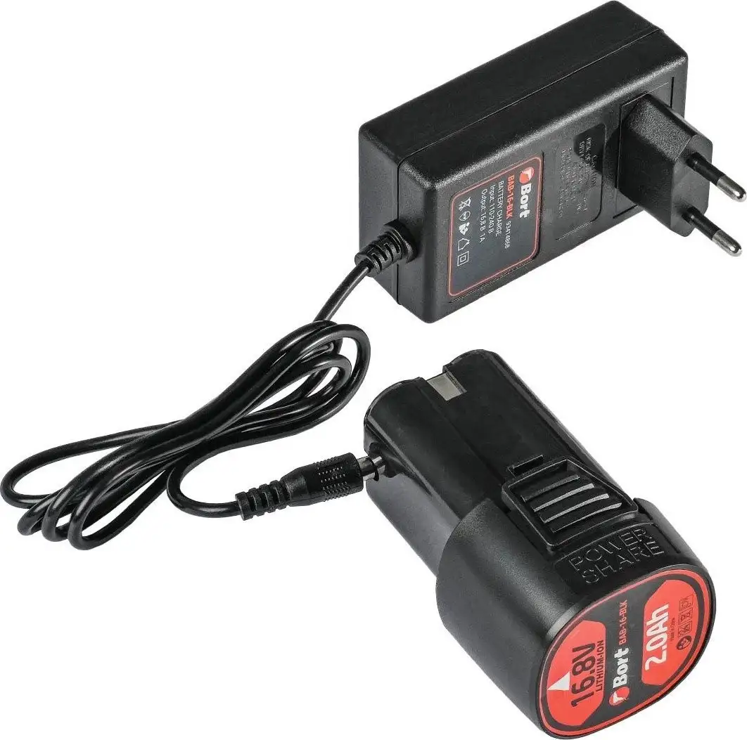 Дрель-шуруповерт Bort BAB-16-BLK 93414868 (с 2-мя АКБ, кейс) – фото товара