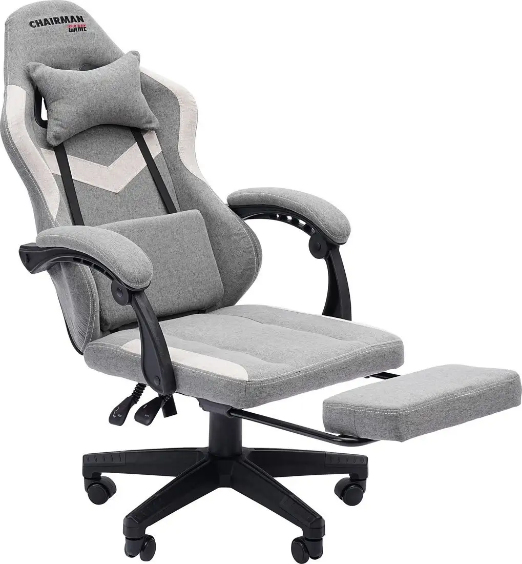 Игровое (геймерское) кресло CHAIRMAN CH26 (ткань, серый) – фото товара