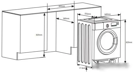 Стирально-сушильная машина Weissgauff WMDI6148D - фото товара