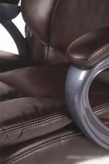 Кресло Norden Medison H-1182-322 (серый/экокожа темно-коричневый) – фото товара