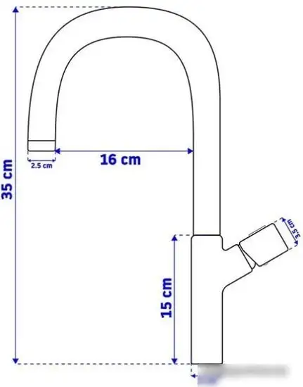Смеситель Rea Salto REA-B6351 (черный/золотой) - фото товара