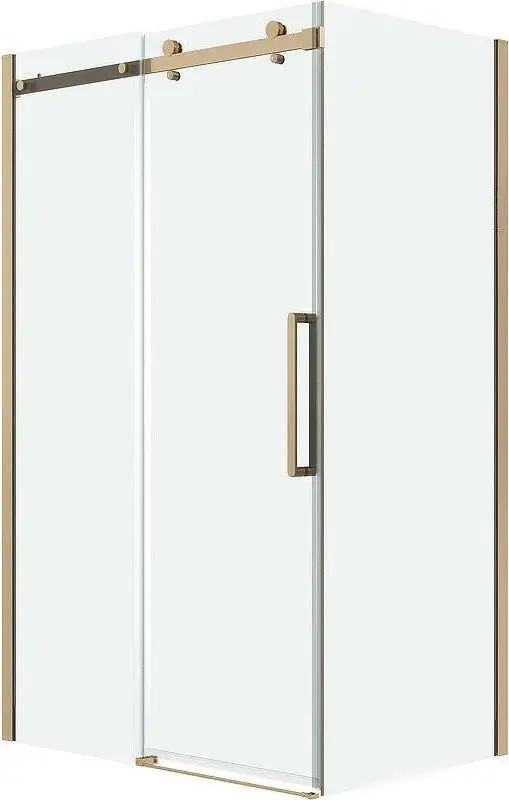 Душевая стенка Grossman Classic 90x195 200.K33.04.90.32.00 (золото сатин/стекло прозрачное) - фото товара