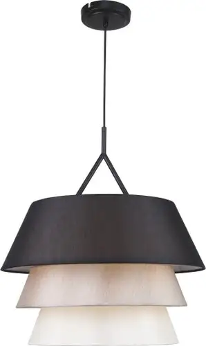 Люстра средней высоты Escada 10187/3S (черный/бежевый/белый) – изображение в каталоге