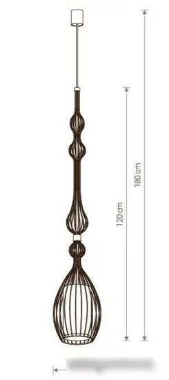 Подвесная люстра Nowodvorski Abi L 8864 (Black) – фото товара