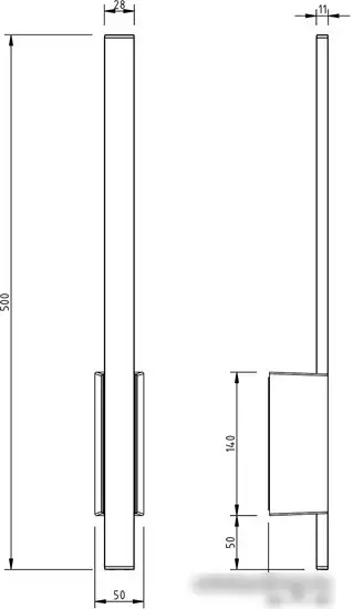 Уличный настенный светильник ESCADA 30009W/01LED (черный) – фото товара