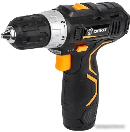 Дрель-шуруповерт Deko GCD12DU3 SET 2 063-4146 (с 1-им АКБ, набор оснастки) – фото товара