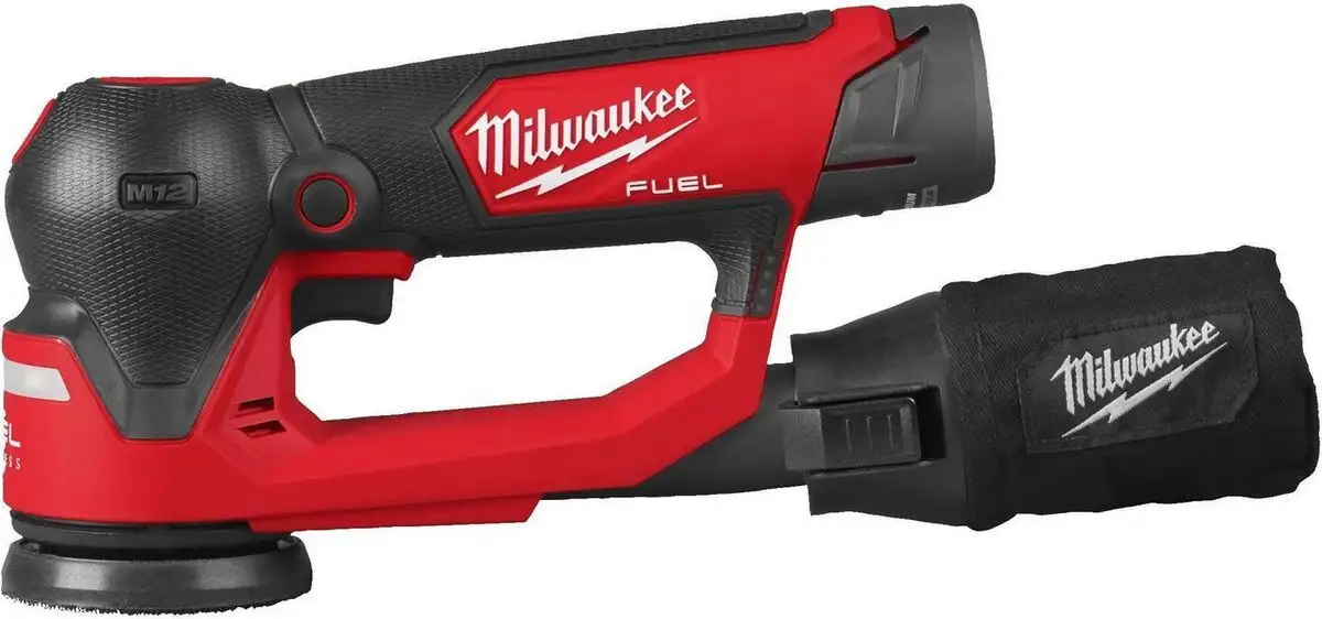 Эксцентриковая шлифмашина Milwaukee M12 FSDR75-202B 4933498233 (с 2-мя АКБ, сумка) – фото товара