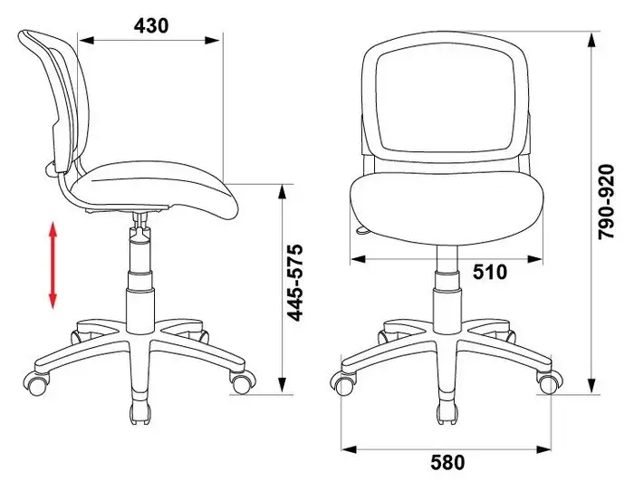 Кресло Бюрократ CH-296NX/15-21 – фото товара