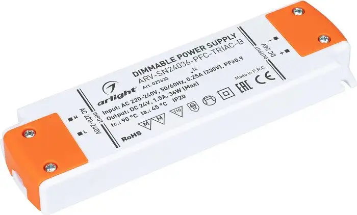 Блок питания Arlight ARV-SN24036-PFC-TRIAC-B 027633 – фото товара