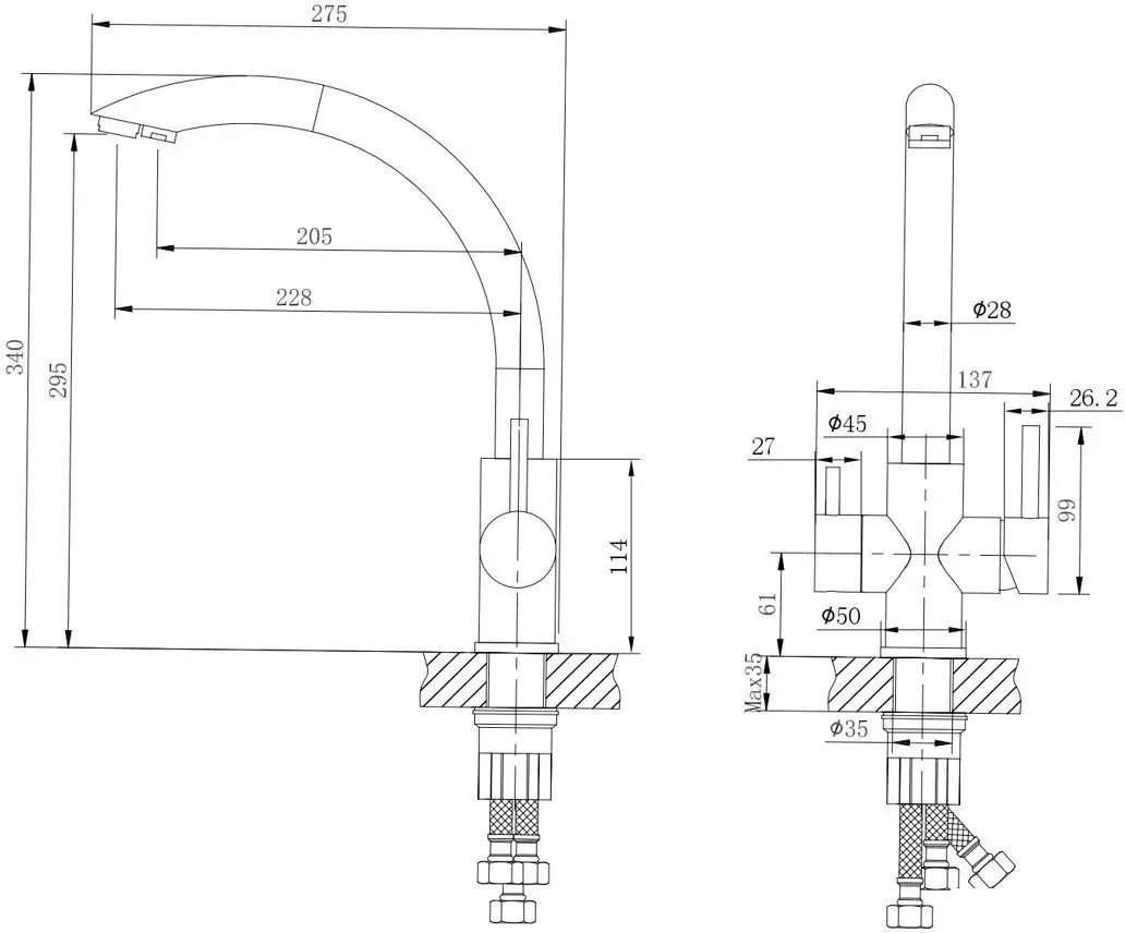 Смеситель Ekko E4305 - фото товара