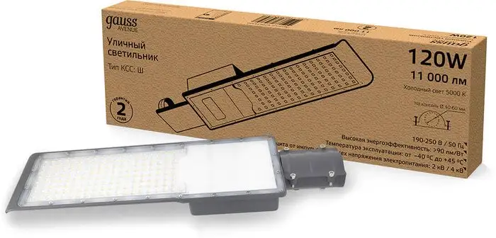 Уличный прожектор Gauss Avenue 629534320 – фото товара
