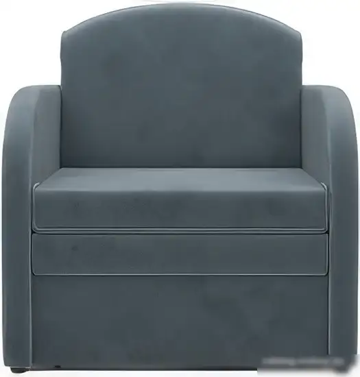 Кресло-кровать Мебель-АРС Малютка (велюр, серо-синий HB-178 26)