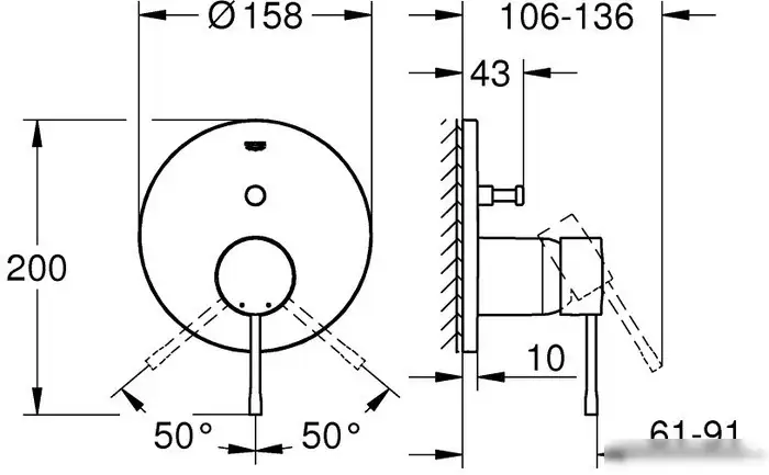Смеситель Grohe Essence 24058001 - фото товара