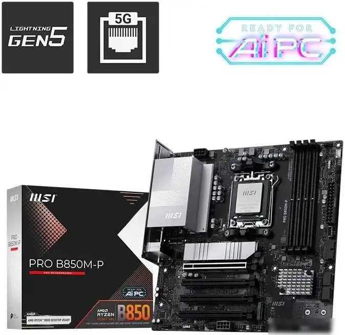 Материнская плата MSI Pro B850M-P – фото товара