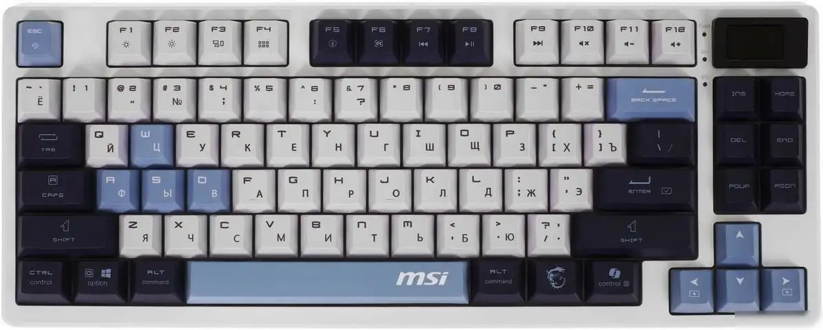 Клавиатура MSI Forge GK600 TKL Wireless Sky – фото товара