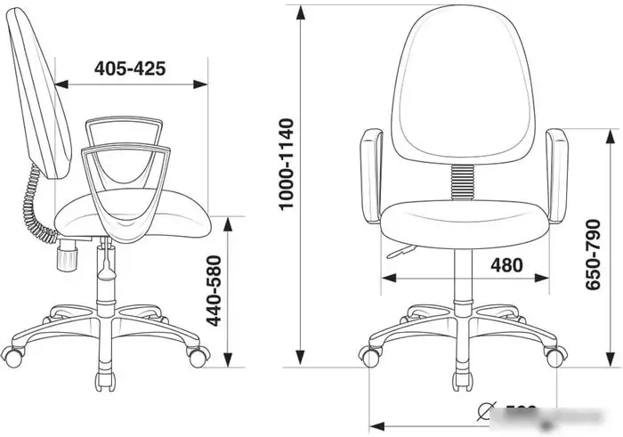 Кресло Бюрократ CH-1300N/15-21 (черный) – фото товара