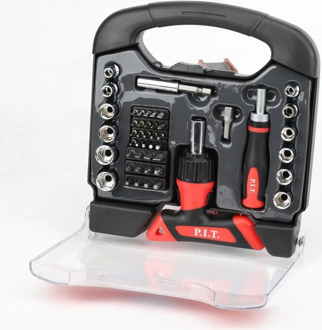 Набор отвертка с битами и головками P.I.T. Advance HSDR04-0048 (48 предметов) – фото товара