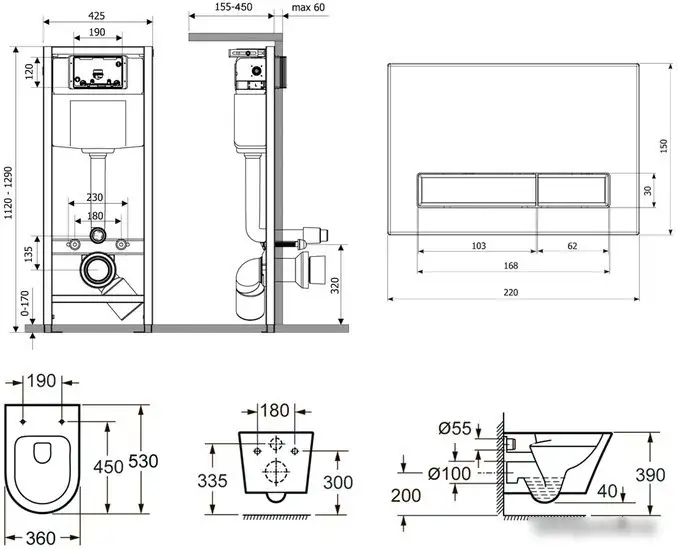 Унитаз Lavinia Boho Relfix Biore Rimless 6 в 1 77050183 - фото товара