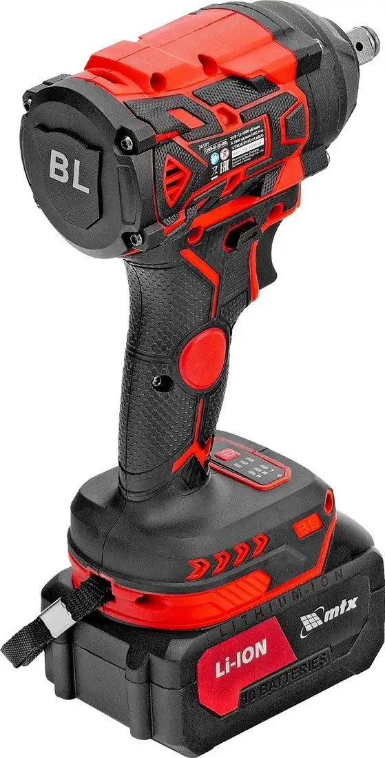 Гайковерт MTX CIWU-BL-20-600 (с 1-им АКБ, кейс) – фото товара