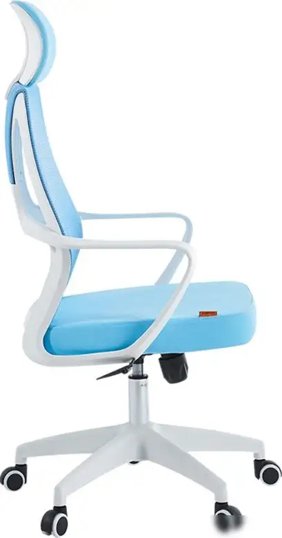 Офисное кресло CHAIRMAN CH636 (ткань, белый пластик/синий) – фото товара
