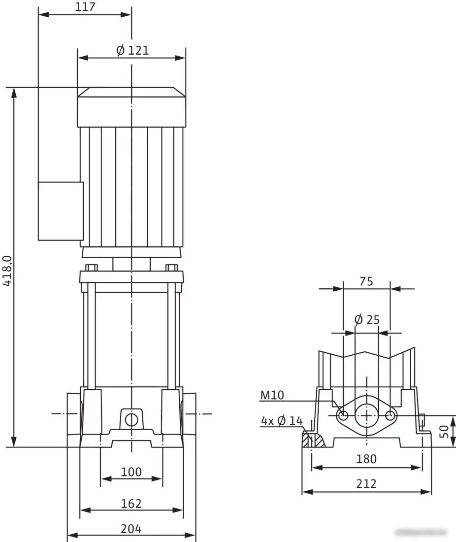 Самовсасывающий насос Wilo Multivert MVIL 102 (1~230 В) - фото товара