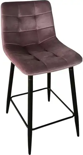 Стул AksHome Mia (пыльная роза велюр HLR25/черный) – изображение в каталоге