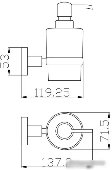 Дозатор для жидкого мыла Slezak RAV Colorado COA0303Z – фото товара