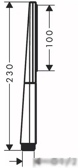 Душевая лейка Hansgrohe Rainfinity 100 1jet EcoSmart 26866000 (хром) - фото товара