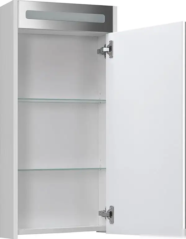 Belux Шкаф с зеркалом Бристоль ВШ 40 (1, белый глянцевый) – фото товара